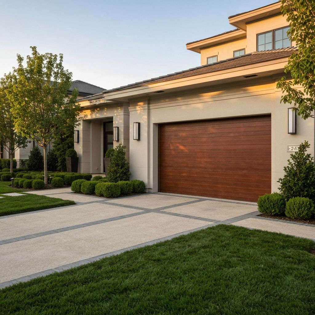 Modern garage door installation